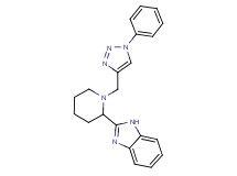 2-{1-[(1-phenyl-1H-1,2,3-triazol-4-yl)methyl]-2-piperidinyl}-1H-benzimidazole