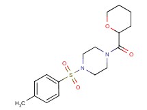 1-[(4-methylphenyl)sulfonyl]-4-(tetrahydro-2H-pyran-2-ylcarbonyl)piperazine