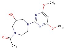 1-acetyl-4-(4,6-dimethoxy-2-pyrimidinyl)-1,4-diazepan-6-ol