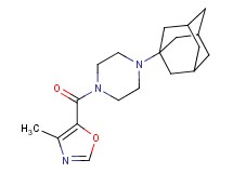 1-(1-adamantyl)-4-[(4-methyl-1,3-oxazol-5-yl)carbonyl]piperazine