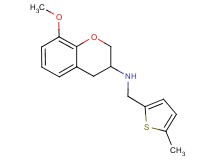 (8-methoxy-3,4-dihydro-2H-chromen-3-yl)[(5-methyl-2-thienyl)methyl]amine