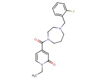 1-ethyl-4-{[4-(2-fluorobenzyl)-1,4-diazepan-1-yl]carbonyl}-2(1H)-pyridinone
