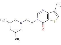 3-[2-(3,5-dimethylpiperidin-1-yl)ethyl]-7-methylthieno[3,2-d]pyrimidin-4(3H)-one