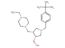 {(3R*,4S*)-1-(4-tert-butylbenzyl)-4-[(4-ethylpiperazin-1-yl)methyl]pyrrolidin-3-yl}methanol
