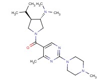 (3S*,4R*)-4-isopropyl-N,N-dimethyl-1-{[4-methyl-2-(4-methyl-1-piperazinyl)-5-pyrimidinyl]carbonyl}-3-pyrrolidinamine