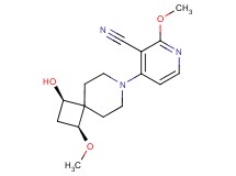 4-[(1R*,3S*)-1-hydroxy-3-methoxy-7-azaspiro[3.5]non-7-yl]-2-methoxynicotinonitrile