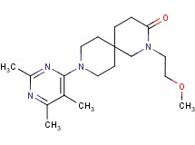 2-(2-methoxyethyl)-9-(2,5,6-trimethylpyrimidin-4-yl)-2,9-diazaspiro[5.5]undecan-3-one