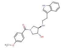 (3R*,4R*)-4-{[2-(1H-indol-3-yl)ethyl]amino}-1-(4-methoxybenzoyl)-3-pyrrolidinol