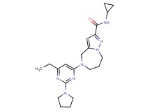 N-cyclopropyl-5-(6-ethyl-2-pyrrolidin-1-ylpyrimidin-4-yl)-5,6,7,8-tetrahydro-4H-pyrazolo[1,5-a][1,4]diazepine-2-carboxamide