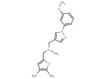 1-(4,5-dimethyl-2-furyl)-N-{[1-(3-methoxyphenyl)-1H-pyrazol-4-yl]methyl}-N-methylmethanamine