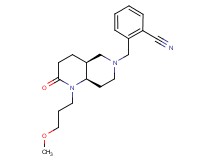2-{[(4aS*,8aR*)-1-(3-methoxypropyl)-2-oxooctahydro-1,6-naphthyridin-6(2H)-yl]methyl}benzonitrile