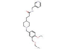 3-{1-[3-(ethoxymethyl)-4-methoxybenzyl]-4-piperidinyl}-N-(3-pyridinylmethyl)propanamide