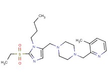 1-{[1-butyl-2-(ethylsulfonyl)-1H-imidazol-5-yl]methyl}-4-[(3-methyl-2-pyridinyl)methyl]piperazine