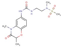 N-[2-({[(2,4-dimethyl-3-oxo-3,4-dihydro-2H-1,4-benzoxazin-6-yl)amino]carbonyl}amino)ethyl]-N-methylmethanesulfonamide