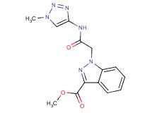 methyl 1-{2-[(1-methyl-1H-1,2,3-triazol-4-yl)amino]-2-oxoethyl}-1H-indazole-3-carboxylate