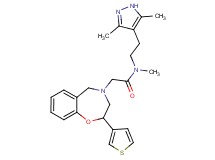 N-[2-(3,5-dimethyl-1H-pyrazol-4-yl)ethyl]-N-methyl-2-[2-(3-thienyl)-2,3-dihydro-1,4-benzoxazepin-4(5H)-yl]acetamide