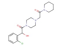1-(2-chlorophenyl)-2-oxo-2-{4-[2-oxo-2-(1-piperidinyl)ethyl]-1-piperazinyl}ethanol