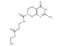 ethyl N-[(2-amino-4-oxo-4,5,6,8-tetrahydropyrido[3,4-d]pyrimidin-7(3H)-yl)carbonyl]-beta-alaninate
