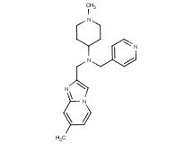 1-methyl-N-[(7-methylimidazo[1,2-a]pyridin-2-yl)methyl]-N-(4-pyridinylmethyl)-4-piperidinamine
