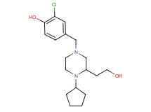 2-chloro-4-{[4-cyclopentyl-3-(2-hydroxyethyl)-1-piperazinyl]methyl}phenol