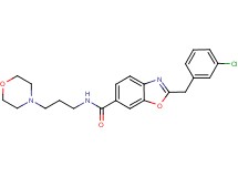 2-(3-chlorobenzyl)-N-[3-(4-morpholinyl)propyl]-1,3-benzoxazole-6-carboxamide