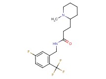 N-[5-fluoro-2-(trifluoromethyl)benzyl]-3-(1-methyl-2-piperidinyl)propanamide