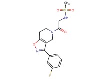 N-{2-[3-(3-fluorophenyl)-6,7-dihydroisoxazolo[4,5-c]pyridin-5(4H)-yl]-2-oxoethyl}methanesulfonamide