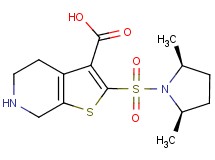 2-{[(2R*,5S*)-2,5-dimethylpyrrolidin-1-yl]sulfonyl}-4,5,6,7-tetrahydrothieno[2,3-c]pyridine-3-carboxylic acid