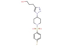 3-(1-{1-[(4-fluorophenyl)sulfonyl]piperidin-4-yl}-1H-1,2,3-triazol-4-yl)propan-1-ol