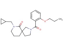 7-(cyclopropylmethyl)-2-(2-propoxybenzoyl)-2,7-diazaspiro[4.5]decan-6-one