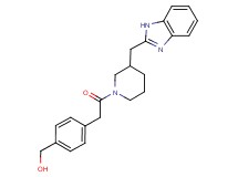 (4-{2-[3-(1H-benzimidazol-2-ylmethyl)-1-piperidinyl]-2-oxoethyl}phenyl)methanol