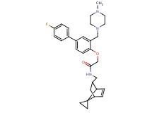 2-({4'-fluoro-3-[(4-methyl-1-piperazinyl)methyl]-4-biphenylyl}oxy)-N-(spiro[bicyclo[2.2.1]heptane-7,1'-cyclopropane]-5-en-2-ylmethyl)acetamide