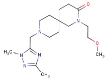 9-[(1,3-dimethyl-1H-1,2,4-triazol-5-yl)methyl]-2-(2-methoxyethyl)-2,9-diazaspiro[5.5]undecan-3-one