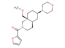 (4aR*,6R*,8aS*)-2-(2-furoyl)-8a-(methoxymethyl)-6-(4-morpholinyl)decahydroisoquinoline