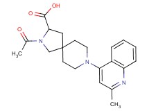 2-acetyl-8-(2-methyl-4-quinolinyl)-2,8-diazaspiro[4.5]decane-3-carboxylic acid