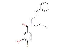 4-fluoro-3-hydroxy-N-[(2E)-3-phenylprop-2-en-1-yl]-N-propylbenzamide