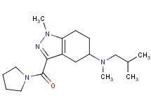 N-isobutyl-N,1-dimethyl-3-(1-pyrrolidinylcarbonyl)-4,5,6,7-tetrahydro-1H-indazol-5-amine