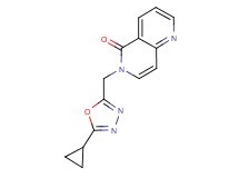 6-[(5-cyclopropyl-1,3,4-oxadiazol-2-yl)methyl]-1,6-naphthyridin-5(6H)-one