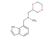 (1,4-dioxan-2-ylmethyl)(1H-indol-7-ylmethyl)methylamine