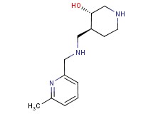 (3S*,4S*)-4-({[(6-methylpyridin-2-yl)methyl]amino}methyl)piperidin-3-ol