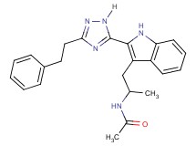 N-(1-methyl-2-{2-[3-(2-phenylethyl)-1H-1,2,4-triazol-5-yl]-1H-indol-3-yl}ethyl)acetamide