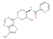N-[(3R*,4R*)-3-hydroxy-1-(7-methylthieno[3,2-d]pyrimidin-4-yl)piperidin-4-yl]pyridine-2-carboxamide