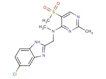 N-[(5-chloro-1H-benzimidazol-2-yl)methyl]-N,2-dimethyl-5-(methylsulfonyl)pyrimidin-4-amine