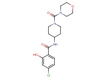 4-chloro-2-hydroxy-N-[1-(morpholin-4-ylcarbonyl)piperidin-4-yl]benzamide