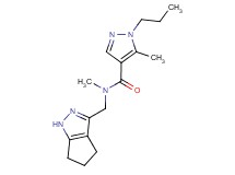 N,5-dimethyl-1-propyl-N-(1,4,5,6-tetrahydrocyclopenta[c]pyrazol-3-ylmethyl)-1H-pyrazole-4-carboxamide