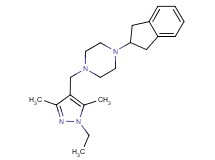 1-(2,3-dihydro-1H-inden-2-yl)-4-[(1-ethyl-3,5-dimethyl-1H-pyrazol-4-yl)methyl]piperazine
