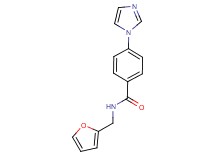 N-(2-furylmethyl)-4-(1H-imidazol-1-yl)benzamide trifluoroacetate