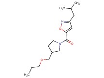 3-isobutyl-5-{[3-(propoxymethyl)-1-pyrrolidinyl]carbonyl}isoxazole