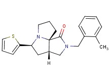 (3aS*,5S*,9aS*)-2-(2-methylbenzyl)-5-(2-thienyl)hexahydro-7H-pyrrolo[3,4-g]pyrrolizin-1(2H)-one