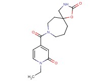 8-[(1-ethyl-2-oxo-1,2-dihydro-4-pyridinyl)carbonyl]-1-oxa-3,8-diazaspiro[4.6]undecan-2-one